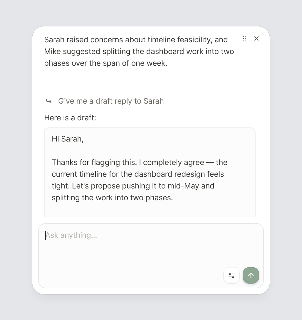 Redesigned Inline Composer layout